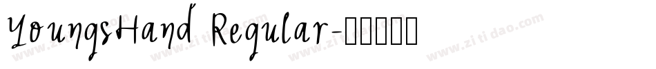 YoungsHand Regular字体转换